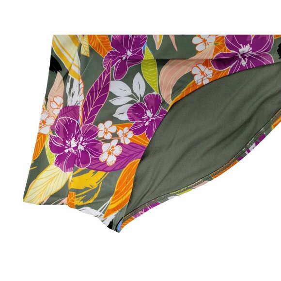 Time and Tru Womens 3XL Tropic Punch High Waist Bikini Swim Bottoms New - Picture 2 of 7
